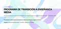 E-book Profesional: Programa de Transición a Enseñanza Media
